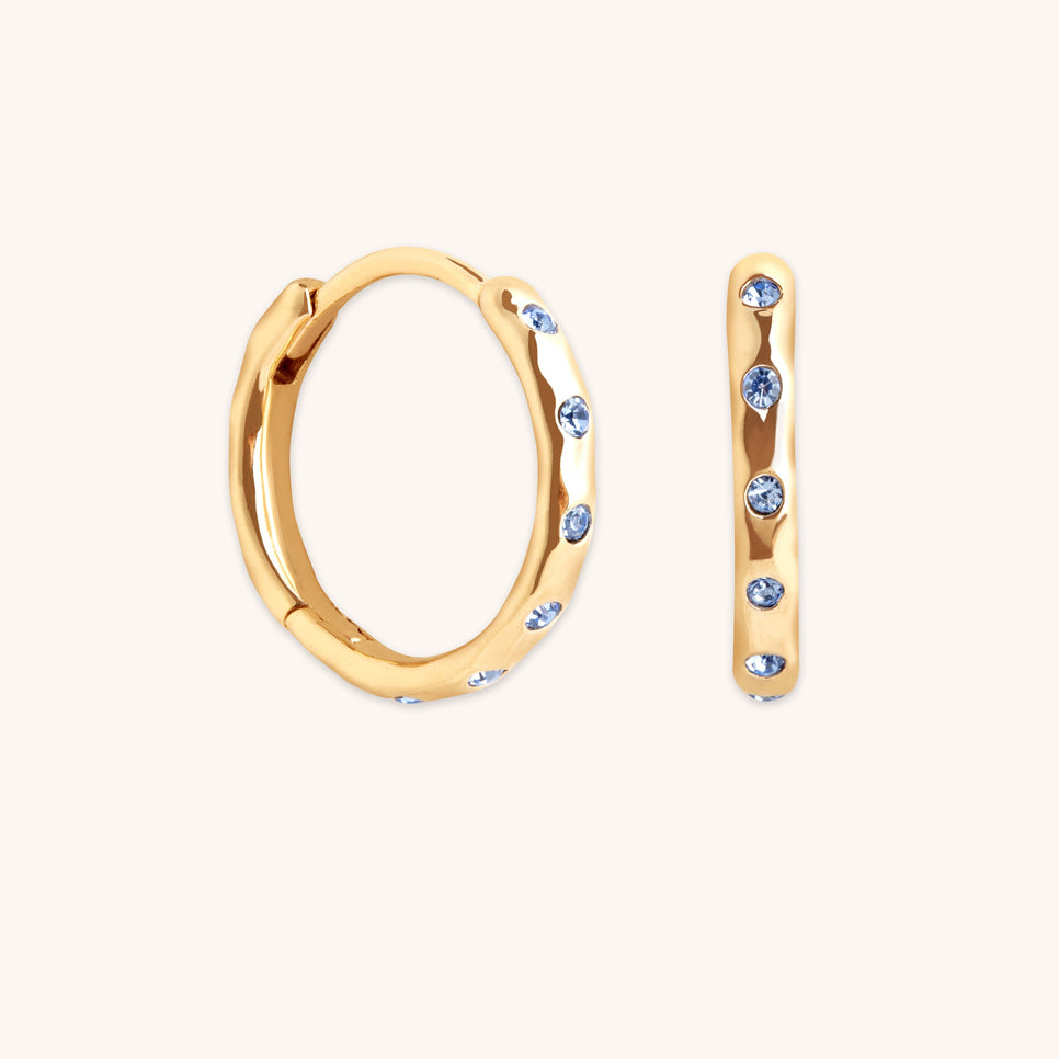 Molten Texture Opal Hoops-Astrid &amp; Miyu