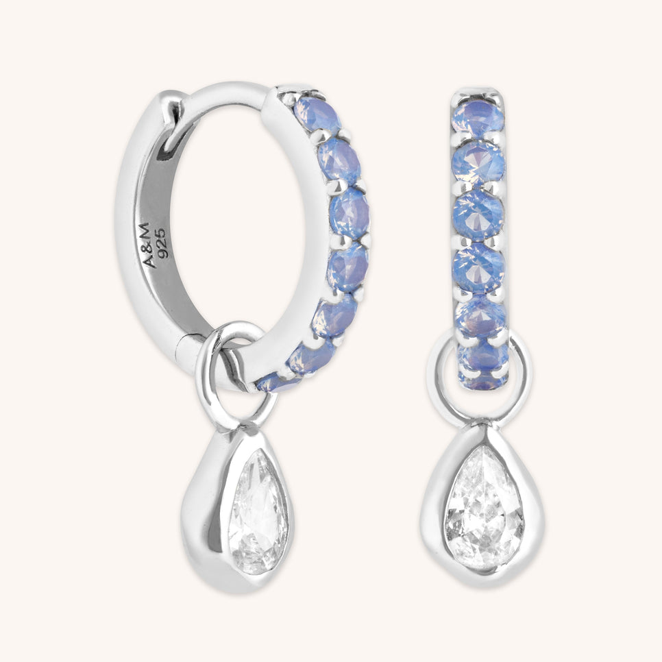 Opal & Pear Charm Huggies-Astrid &amp; Miyu