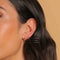 Essential 6.5mm Hoop in Rose Gold worn with all sizes